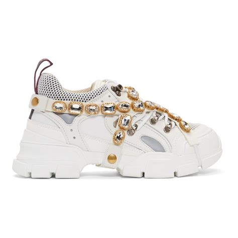 gucci flashtrek crystal|gucci flashtrek white men's.